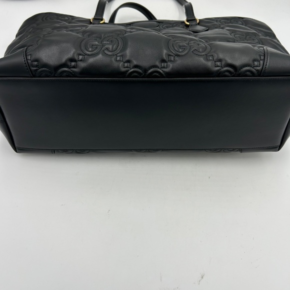 Women’s Gucci GG matelasse black leather tote bag made in Italy NWT - Picture 5 of 13